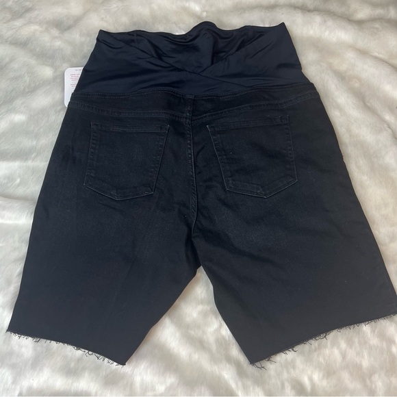 Over Belly Bermuda Maternity Jean Shorts -Isabel Maternity by Ingrid & Isabel 16 - Picture 14 of 17